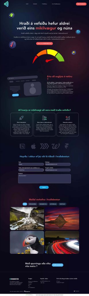 Hraðabestun.com | Hraðabestun á vefsíðum